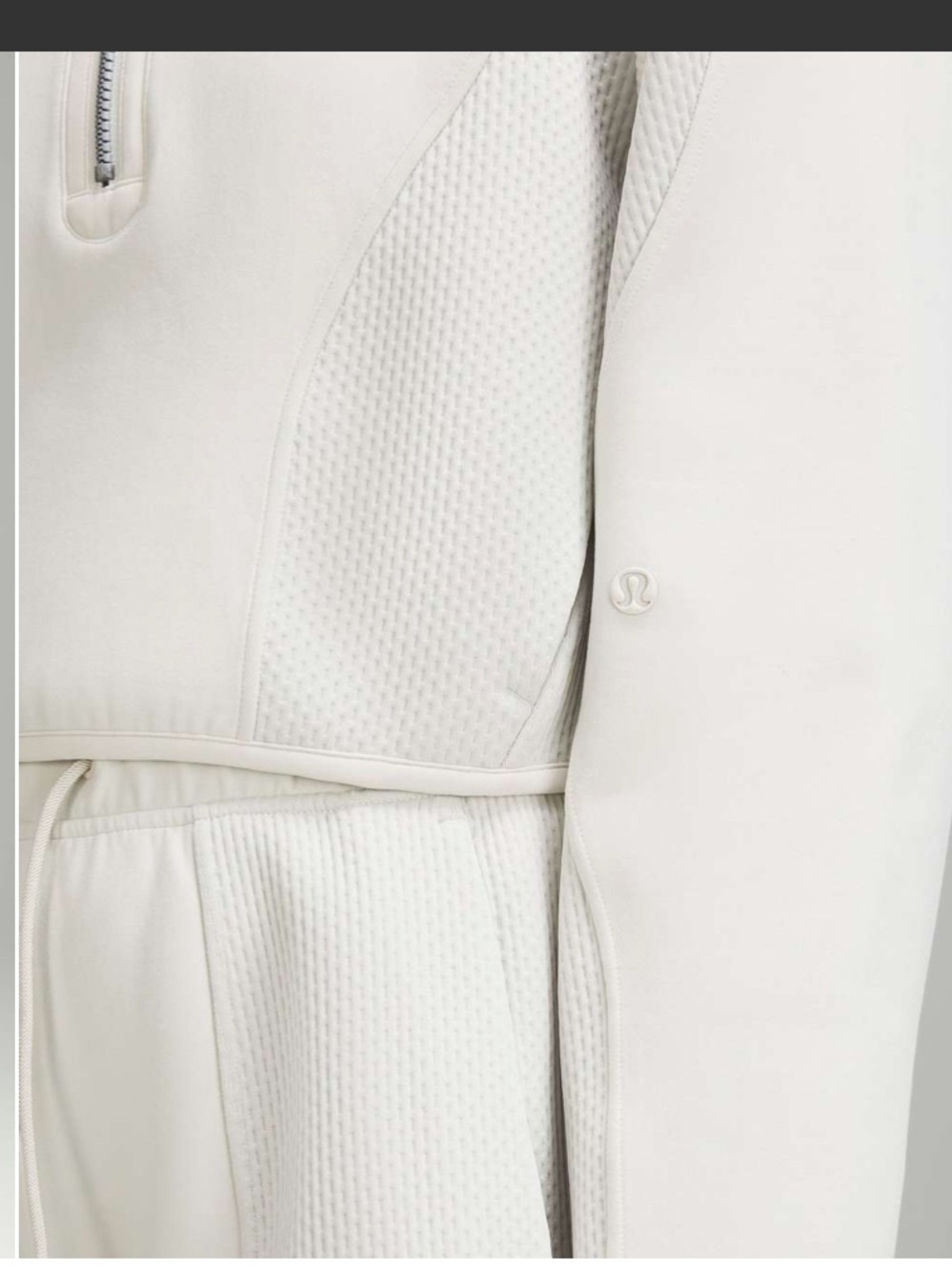 Lululemon Mixed Fabric Half-Zip Pullover M - Picture 2 of 9